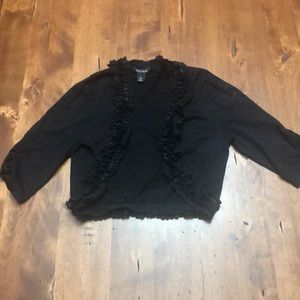 WHBM Shrug with Ruffle Detail